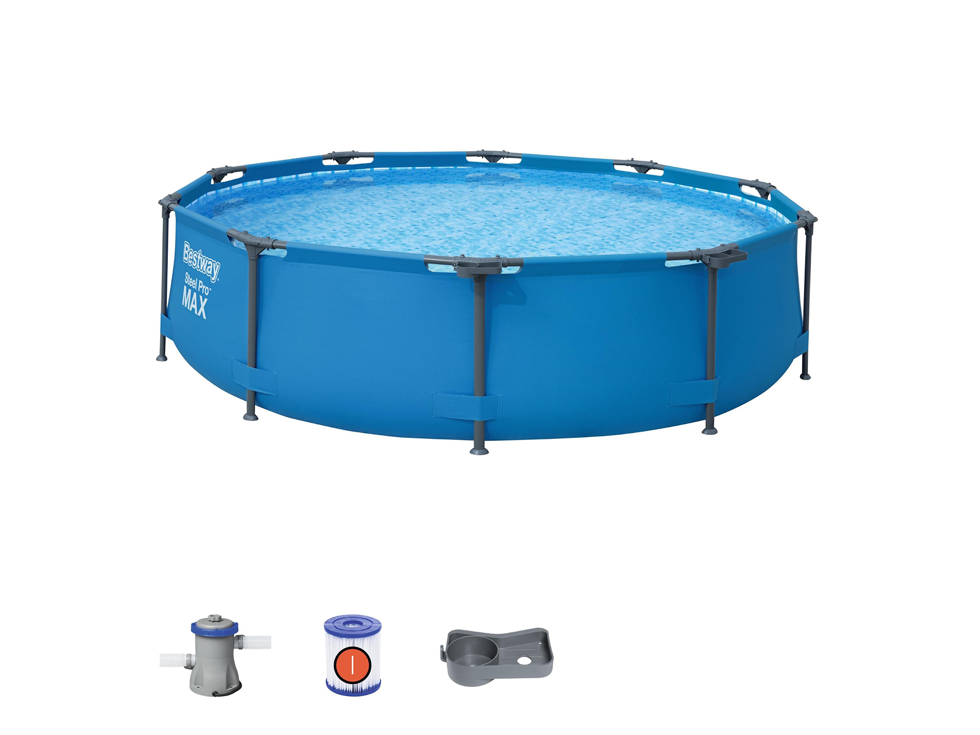 Interpersoonlijk Structureel Validatie Bestway" zwembad steel pro max set rond 305 x 76 cm // Topkwaliteit
