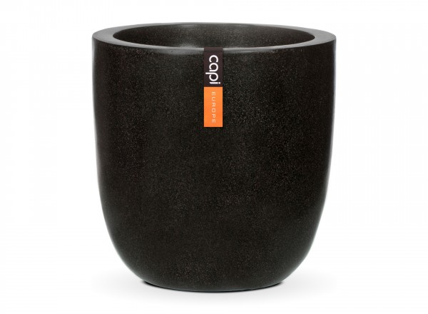 Capi Lux Terrazzo Pot bol zwart 37 x 37 cm