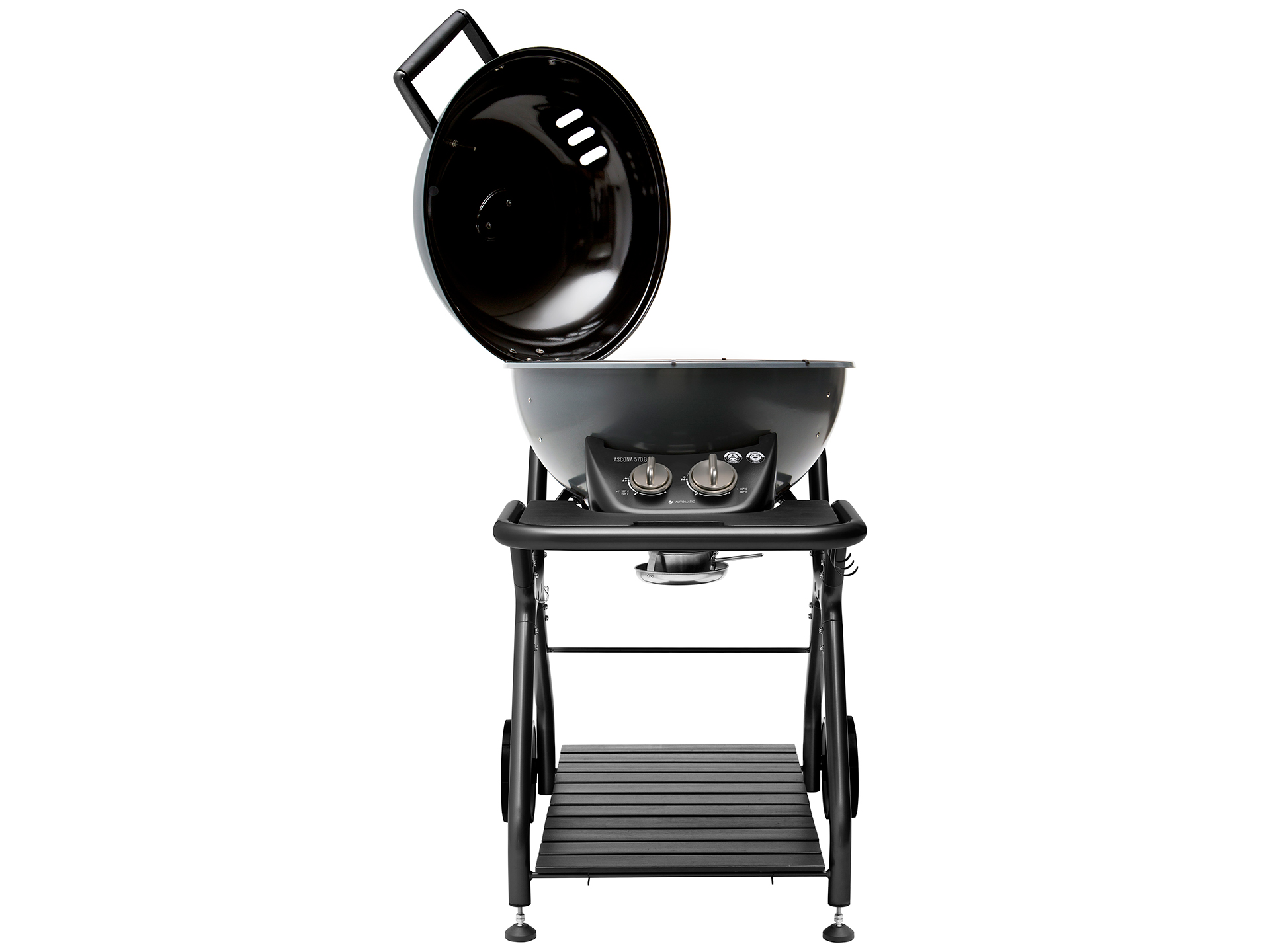stapel weefgetouw Merchandising Outdoorchef // "Ascona 570 G Dark Grey" gasbarbecue - grijs // TIP